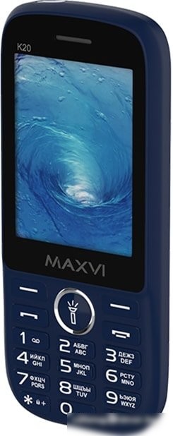 Кнопочный телефон Maxvi K20 (синий)
