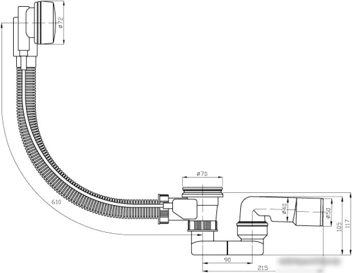 Сифон Plast Brno EVS0150