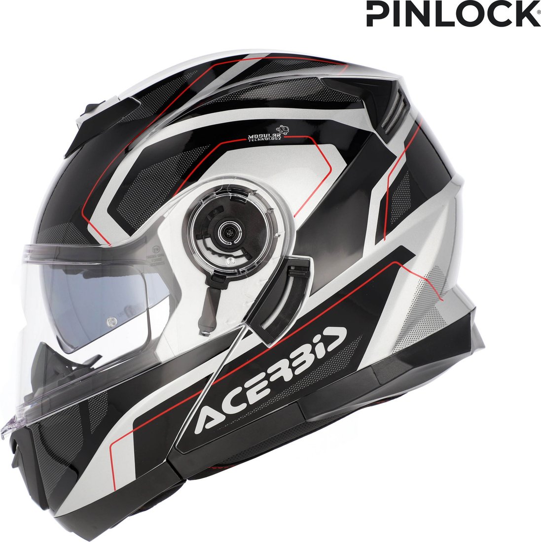 Мотошлем Acerbis Serel 22-06 0025201.314.066 (L, черный/серебристый)