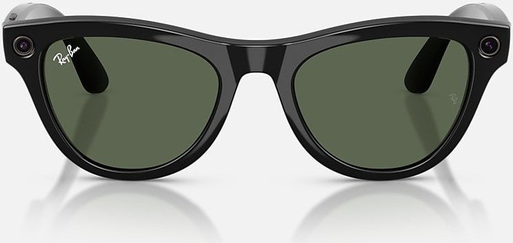 Умные очки Ray-Ban Skyler Gen 2 RW4014 (глянцевый черный/прозрачный/зеленый)