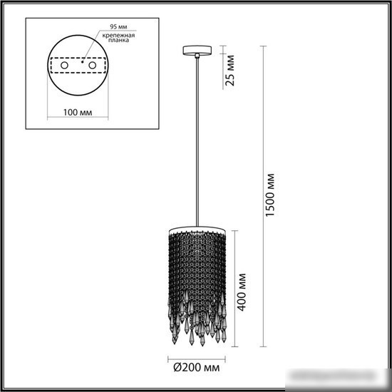 Подвесная люстра Odeon Light Chokka 5028/3