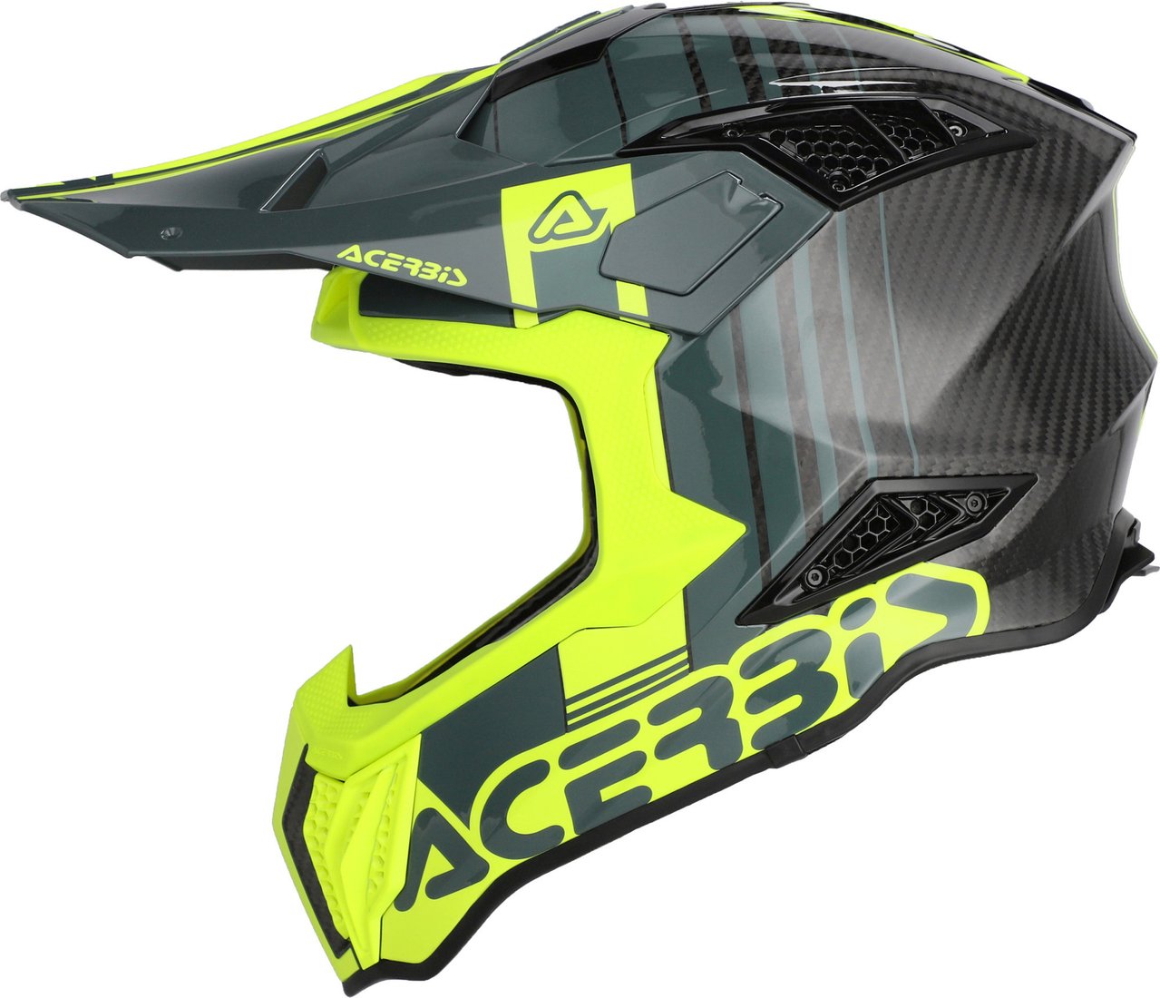 Мотошлем Acerbis Airstrike-C 0026832.457.066 (L, черный/флуоресцентный желтый)