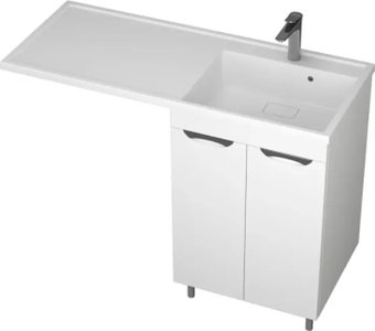 Uncoria Тумба с умывальником Мера 55 с 2-мя дв + Paola Magenta 1200 R (белый)