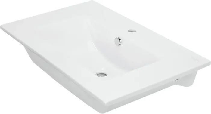 Mixline Тумба с умывальником Байкал 75 550385 + Luxe Quadro 75 QDR75SLWB01