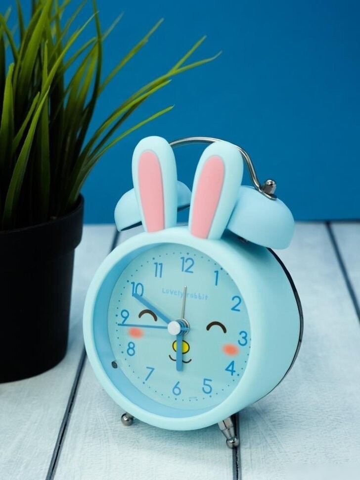 Настольные часы ILikeGift Cute rabbit 17138-02 (синий)