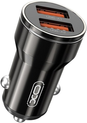 Автомобильное зарядное XO CC48 (черный)