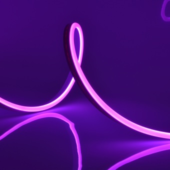Светодиодная лента Uniel ULS-N11-2835-120LED-m-8mm-IP67-DC24V-10W-m-15M-PURPLE