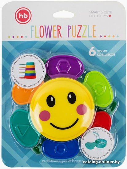 Развивающая игрушка Happy Baby Flower Puzzle 330641