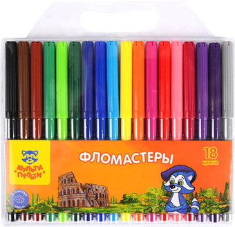 Фломастеры Мульти-пульти Енот в Италии WP_10728 (18 цветов)