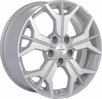 Литые диски Khomen KHW1715 RAV4 17x7" 5x114.3мм DIA 60.1мм ET 39мм F-Silver FP