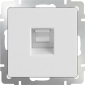 Розетка телефонная Werkel WL01-RJ-11 (белый)