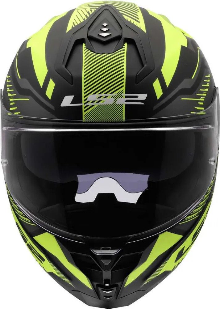 Мотошлем LS2 FF817 Challenger II Dravix (2XL, черный/желтый)