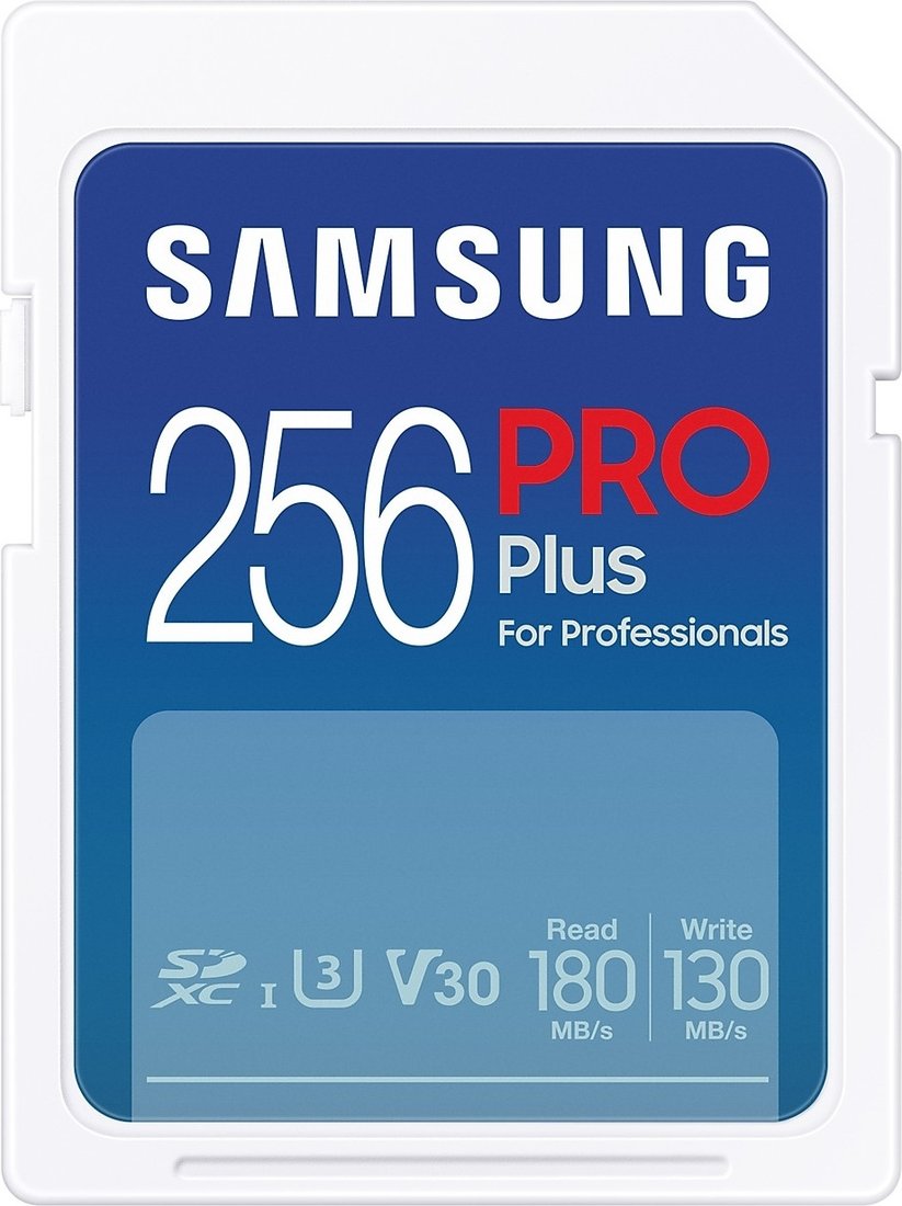 Карта памяти Samsung PRO Plus 2023 SDXC 256GB (с кардридером)
