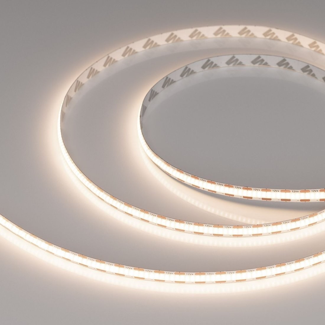 Светодиодная лента COB Arlight 9W/m 400LED/m CSP теплый белый 2.5М COB-X400-8mm 12V Warm3500 044588