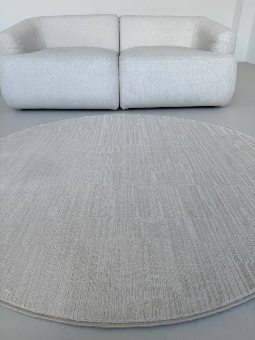 Ковер для жилой комнаты LAXMI Comfort 480 круг (1.2x1.2, Cream/Cream)
