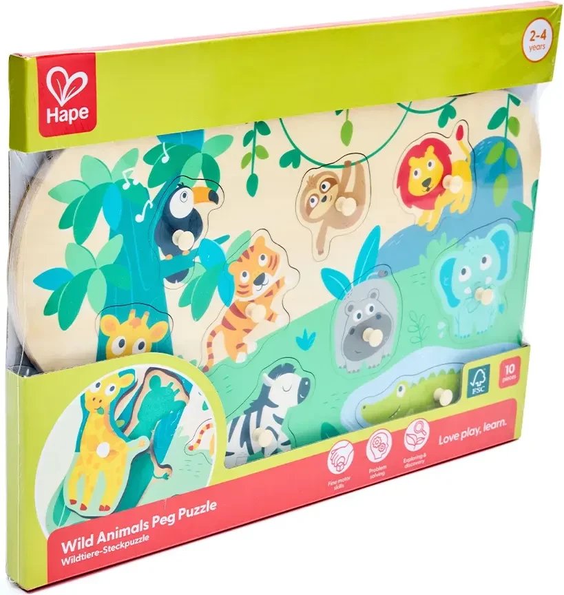 Сортер Hape Дикие животные E1459_HP