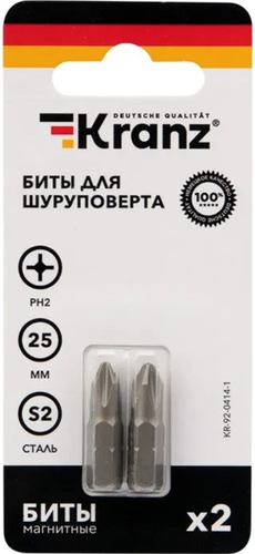 Набор бит Kranz KR-92-0414-1 (2 шт)