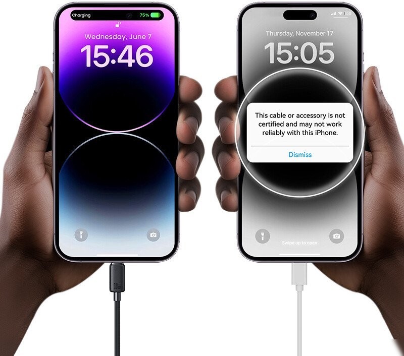 Кабель Usams US-SJ692 USB Type-C - Lightning (1 м, черный)