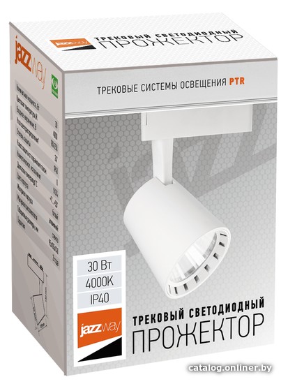Трековый светильник JAZZway PTR 0330 30W 4000K 24 град белый