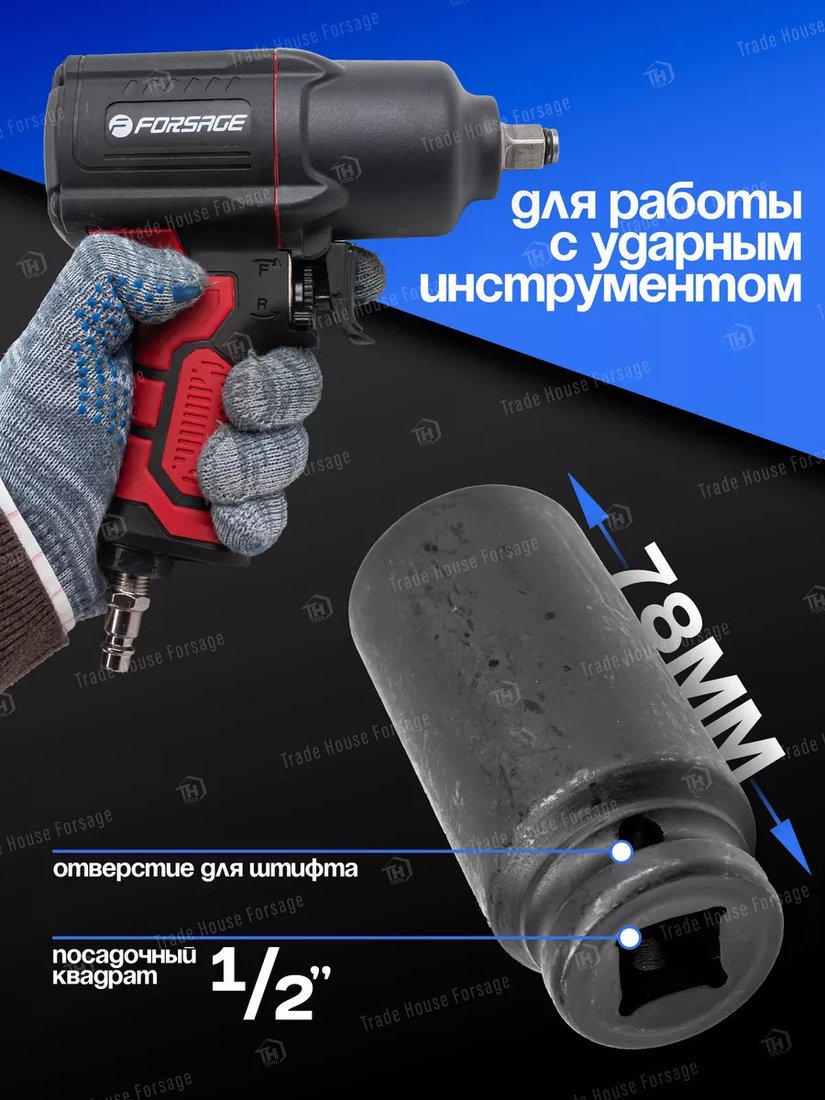 Головка слесарная FORSAGE F-4458525 (4753)