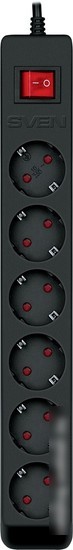 Сетевой фильтр SVEN Optima 6 New (5 м)
