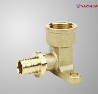 Фитинг Varmega Угол настенный с внутренней резьбой Slide-fit 20x1/2", аксиальный VM51612