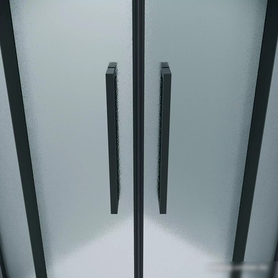 Душевой уголок Grossman Cosmo 80x80x195 301.K33.02.8080.21.02 (черный матовый/шиншилла стекло)