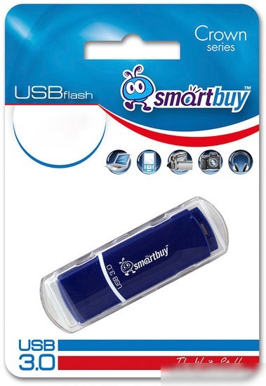 USB Flash Smart Buy Crown Blue 8GB (SB8GBCRW-Bl)