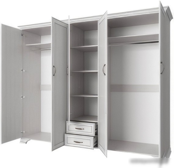 Шкаф распашной Anrex Tiffany 5DG2S Z (вудлайн кремовый)
