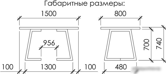 Кухонный стол Buro7 Уиллис 150 (классика, дуб беленый/белый)