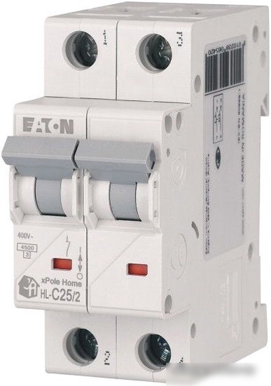Выключатель автоматический Eaton HL-C252 2P 25A C 4.5кA 2M 194773