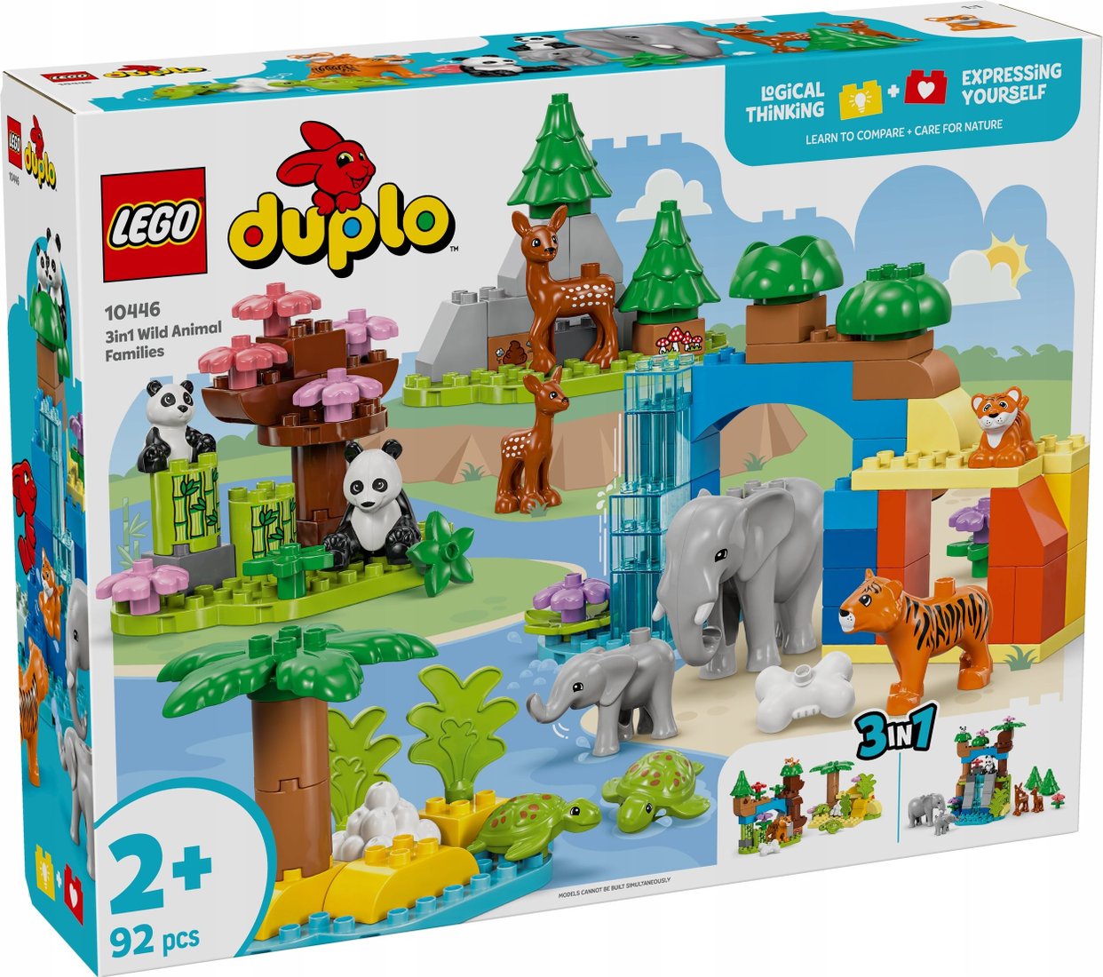 Конструктор LEGO Duplo 10446 Семьи диких животных 3в1 Конструктор LEGO Duplo 10446 Семьи диких животных 3в1