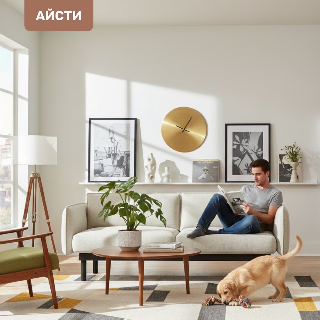 Диван Mio Tesoro Айсти ISTS2 (Ultra Cashmere)