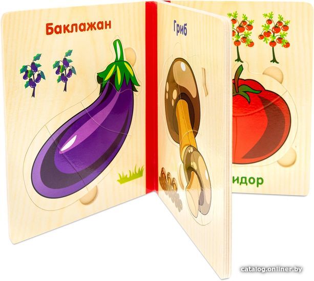 Головоломка Анданте Анданте Книжка-деревяшка. Овощи RDI-D055a