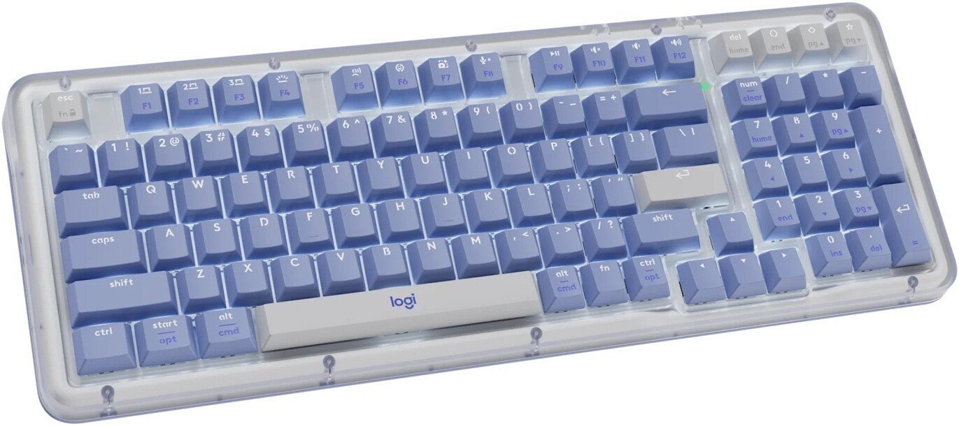Клавиатура Logitech Alto Keys K98M 920-013042 (белый/синий, нет кириллицы)