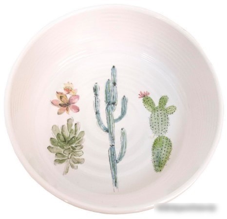 Миска TarHong Cactus PDR5067PBSC (белый с рисунком)