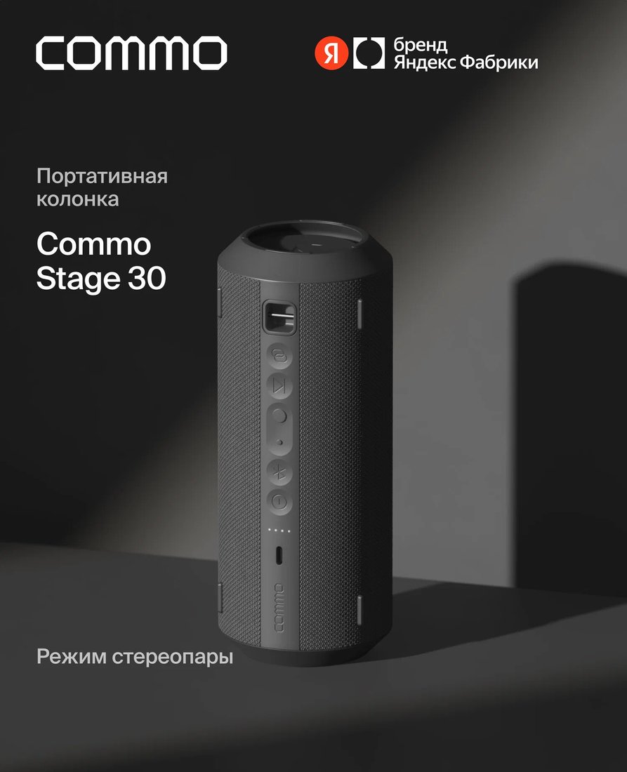 Беспроводная колонка COMMO Stage 30 (графитовый)