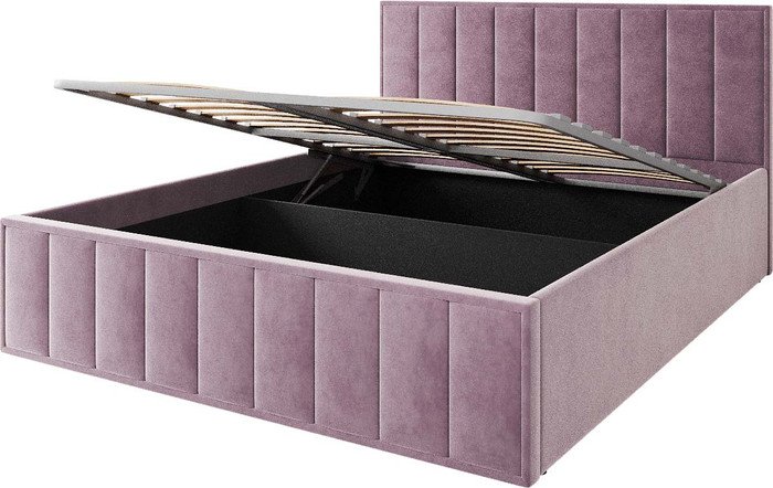 Кровать ДСВ Лана 1.4 с ПМ 140x200 (пудра)