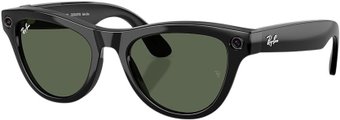 Умные очки Ray-Ban Skyler Gen 2 RW4014 (глянцевый черный/прозрачный/зеленый)