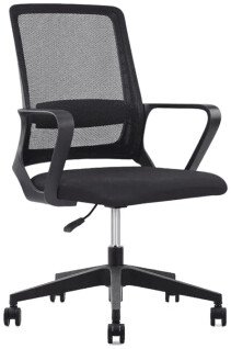 SitZone U-0385 PL (ткань, пластик, черный)