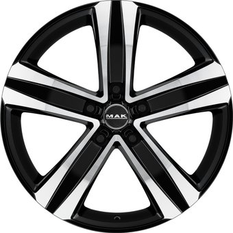 Литые диски MAK Stone 5 16x6.5" 5x108мм DIA 65.1мм ET 46мм Black Mirror