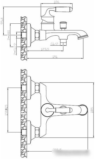 Смеситель Esko Prague PG 54