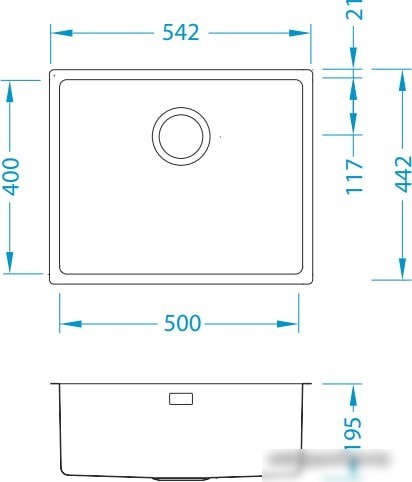 Кухонная мойка Alveus Kombino 50 F/S
