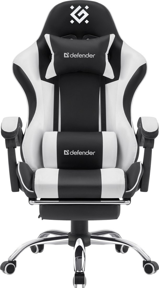 Игровое (геймерское) кресло Defender Tios (черный/белый)