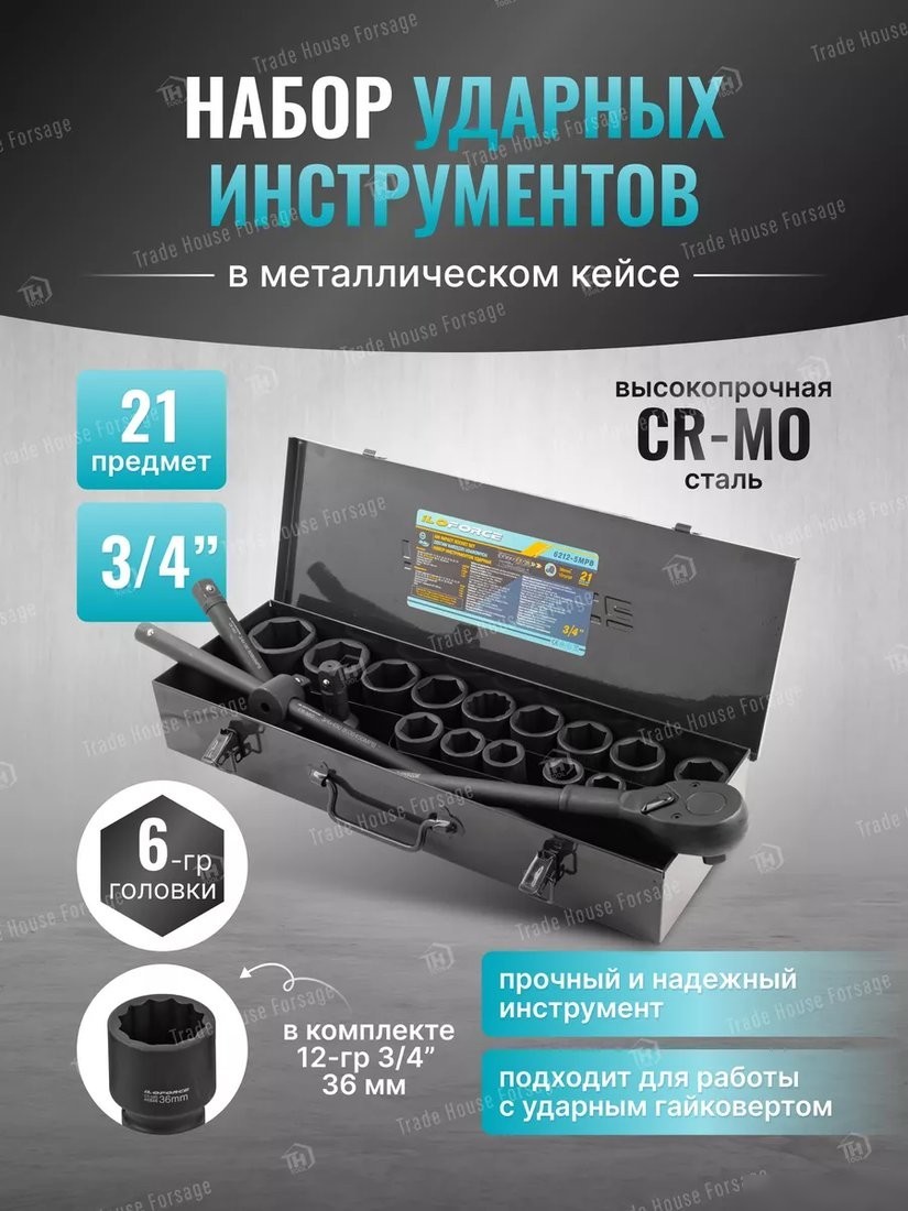 Универсальный набор инструментов ILOforce IF-6212-5MPB (58979)