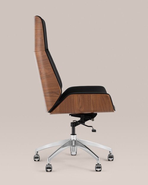 Офисное кресло TopChairs Crown SN A312 8383-29 Walnut Back (черный)