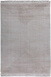 Ковер для жилой комнаты Radjab Carpet Пандора Прямоугольник 1104A 6384RK (1.6x2.3, Light Grey/Light Grey)
