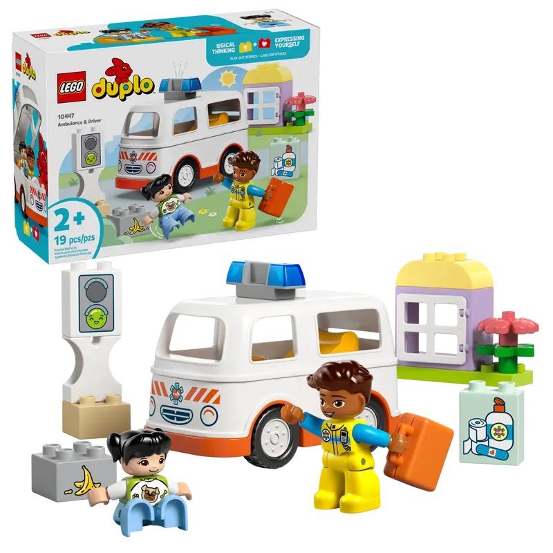 Конструктор LEGO Duplo Скорая помощь и водитель 10447