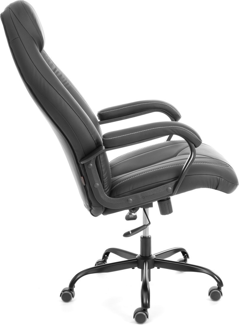 Офисное кресло TetChair Boss metalBL кожзам (черный, 36-6)