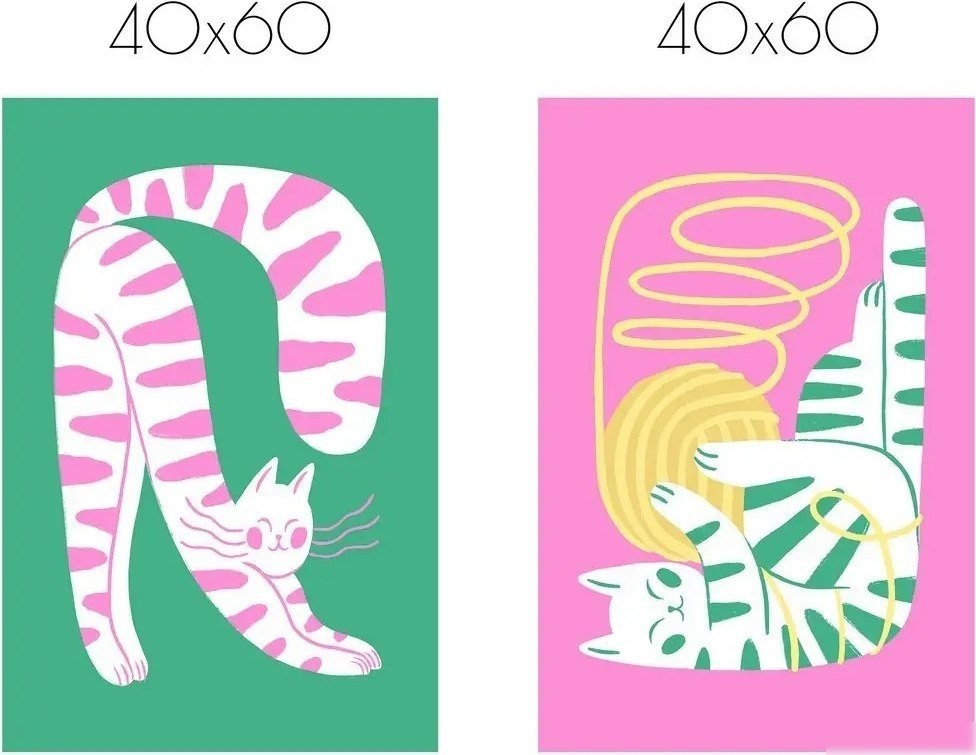 Постер Citydecor Котик 10 40x60 см